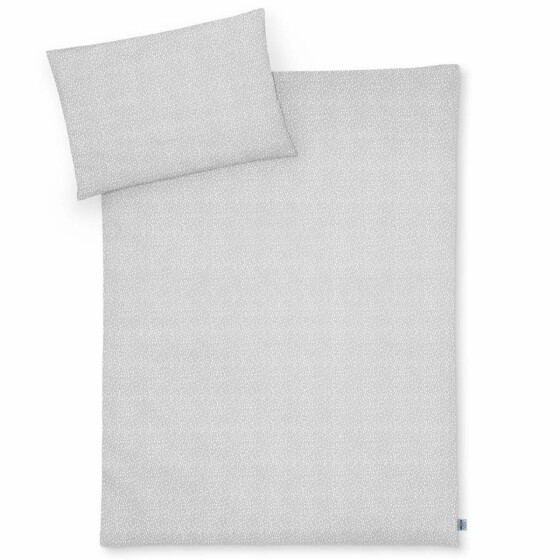 Julius Zollner kvadratai pilka spalva. 84460169290 viršutinis lapas + pagalvės užvalkalas 100x135 / 40x60 cm