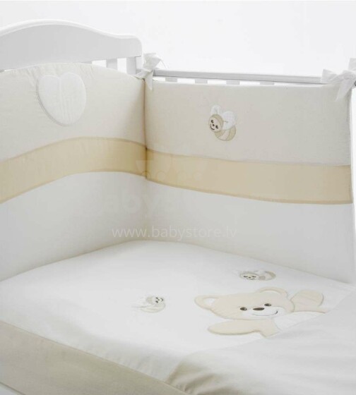 Сoccoleria Baby Orsetto Art.100298 Комплект изысканного детского постельного белья из 4-х частей