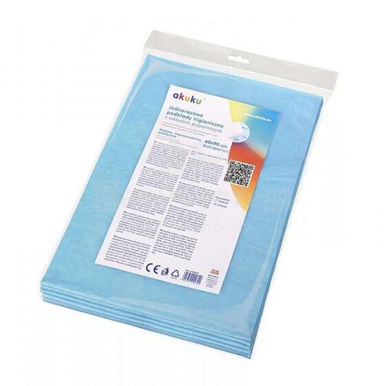 Akuku Art.A0232 Disposible Baby pads  5 psc 60x90 cm