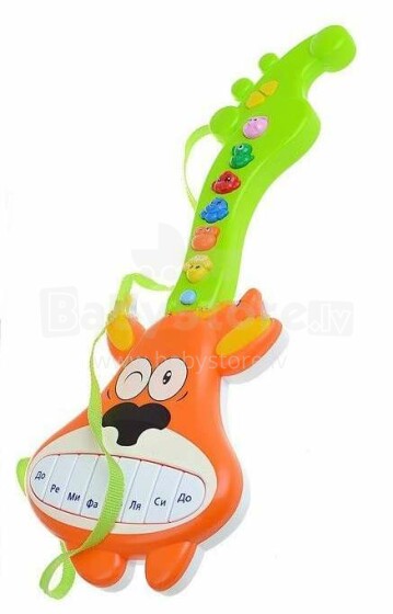 Play Smart Art.294275 Музыкальная развивающая гитара  со световыми и звуковыми эффектами Играй и Учись (русский язык)