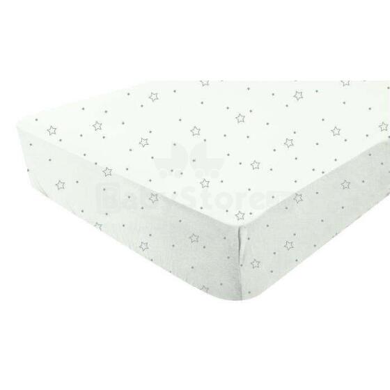 Doux Nid Drap Housse Mousseline Etoile Gris Art.1900930