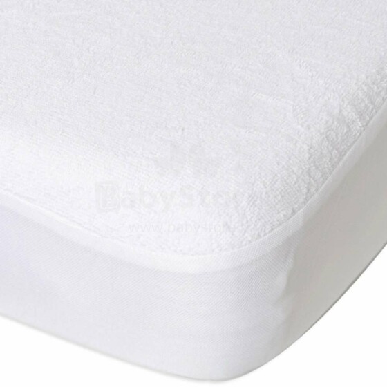 Doux Nid Protege Mat Blanc Art.1900106 Fitted under-sheet terry fabric/polyester coated