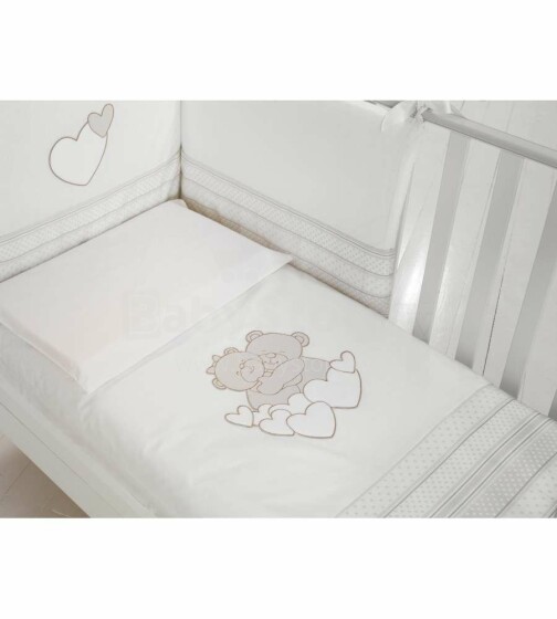 Baby Expert Tenerezze White/Dove Art.100756 Laste voodipesu 4-osaline komplekt