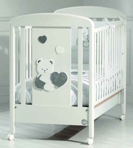 Baby Expert  Balu White/Silver Art.100802 Эксклюзивная детская кроватка