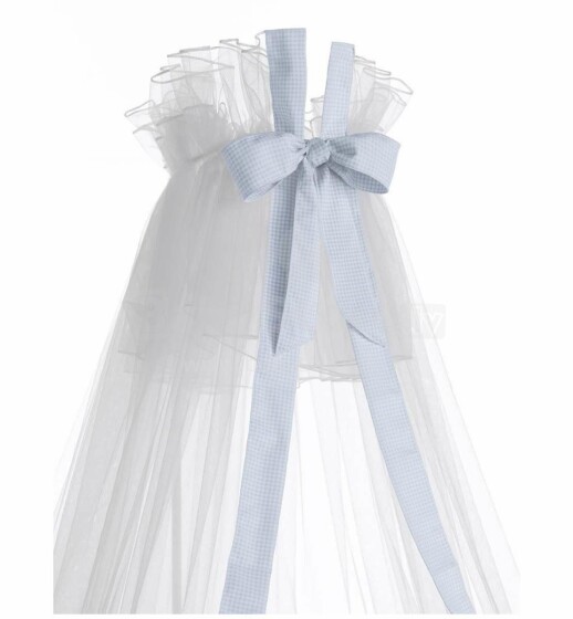 Erbesi Veil Candy Light Blue Art.100841  Детский изысканный тюлевый балдахин для кроватки