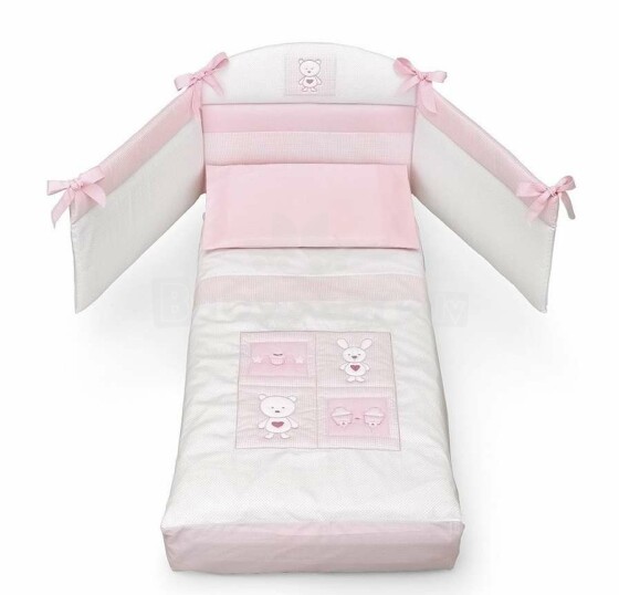 Erbesi Candy Pink Art.100845  Детское изысканное постельное бельё из 3-х частей