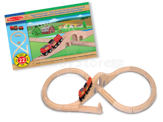 Melissa&Doug 8 Figure Train Set Art.10703