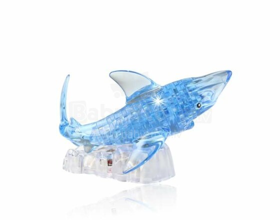 Crystal Puzzle Art.9060A Shark 3D Puzles ar gaismu