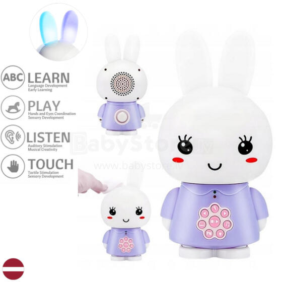 Alilo Art.G6 Purple LV – Interactive Musical Developmental Toy for Children from 0+ with Latvian Voice