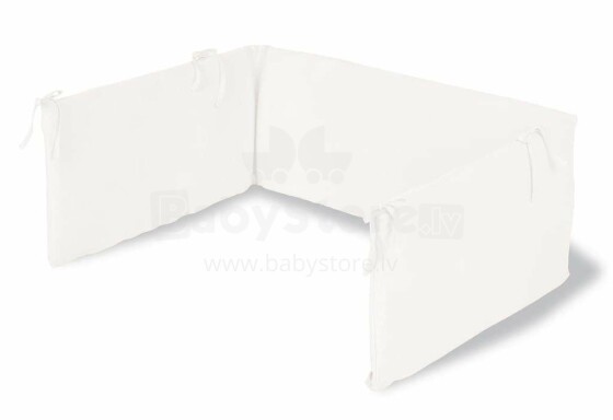 Pinolino Jersey White Art.650002-0  Бортик-охранка для детской кроватки, 165x28см