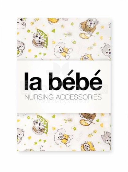 La Bebe™ Cotton Nappy Funny Dogs Art.101597 Хлопковая пеленочка для малышей 75x75 см