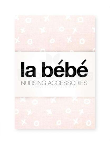 La Bebe™ Cotton 75x75 Art.101598 Nappy TicTacToe Pink 75x75 sm