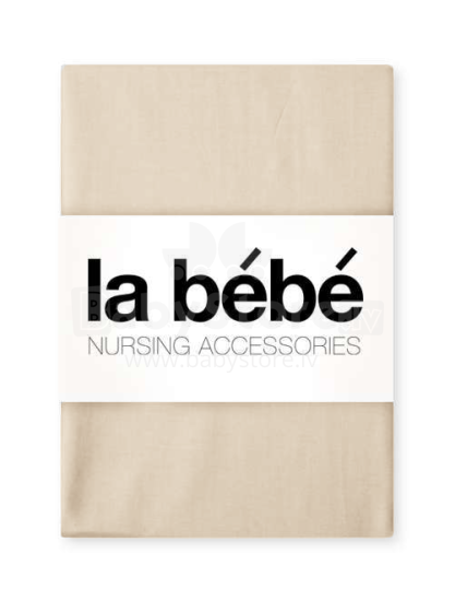 La Bebe™ Cotton 60x120+12 cm  Art.101692 Light beige Детская хлопковая простынка с резинкой