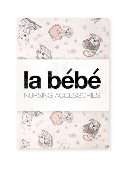 La Bebe™ Cotton 70x140 Art.101693 Dogs Fitted Sheets 140x70