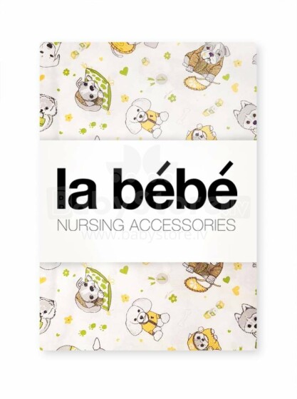 La Bebe™ Cotton 70x140 Art.101694 Funny Dogs Fitted Sheets 140x70