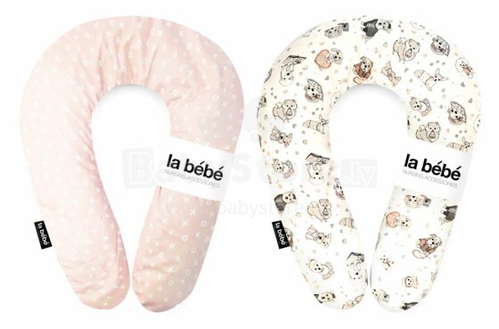 „La Bebe ™“ prigludusi medvilnės slaugos motinystės pagalvė, 1001729 šuns pasaga kūdikiams maitinti, miegoti, dviguba pasaga nėščioms moterims 20 * 70