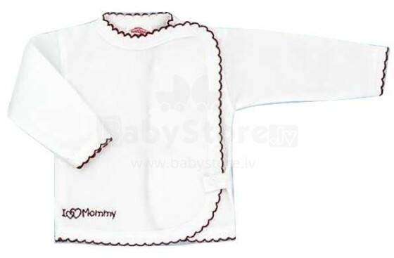 Makoma Art.0020 White&Color Детская кофточка - распашонка с длинными рукавами, 100% хлопок