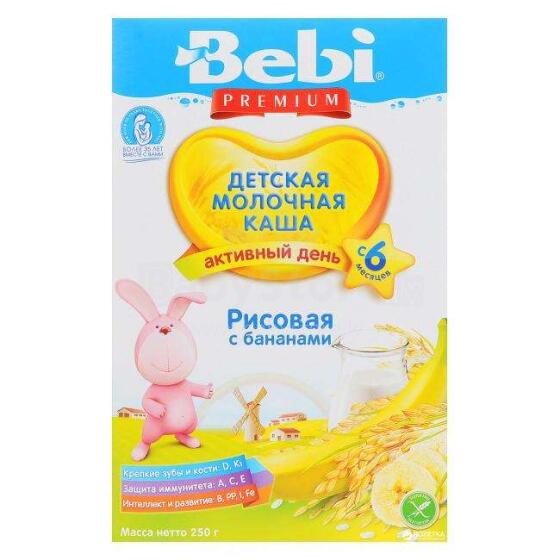 Bebi Premium  -  RIsu biezputra ar banāniem un pienu  250 gr.