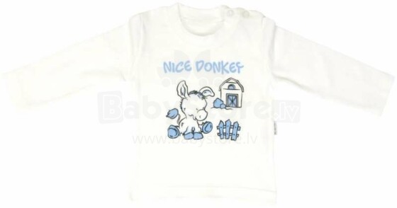 Medvilniniai kūdikių marškinėliai „Mamatti Donkey Art.BL8550“ (68-98cm)