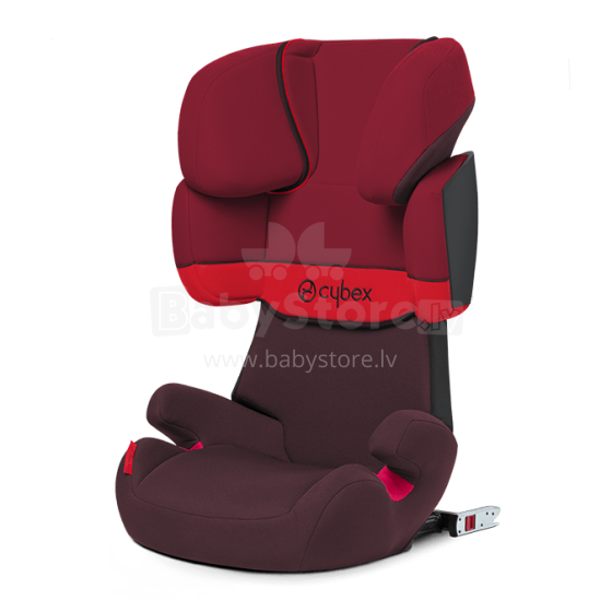 „Cybex '18 Solution X-Fix“ prekės ženklo 102376 „Hub Red“ automobilinė kėdutė (15-36 kg)