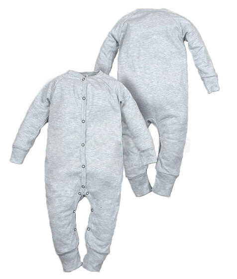 La Bebe™ NO Baby Romper Art.102449 Grey Baby romper