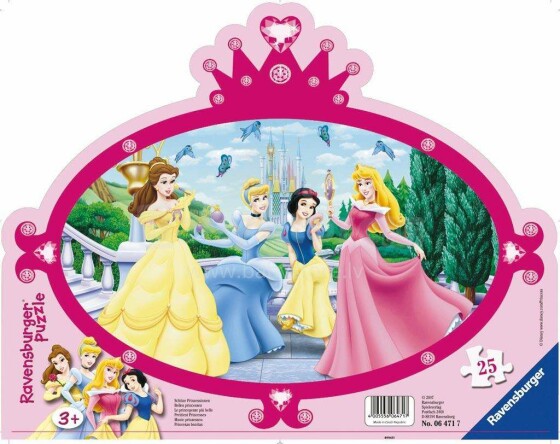 Ravensburger Puzzle R06471 25 шт.  Красавицы принцессы