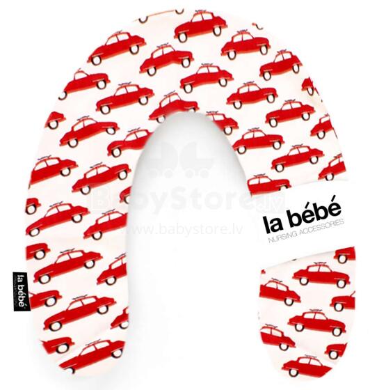 La Bebe™ Rich Maternity Pillow Art.102773 Cars Red-White, 30x104 cm
