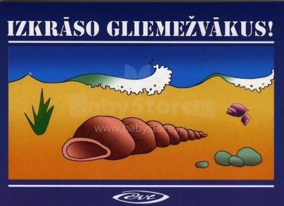 Izkrāso gliemežvākus