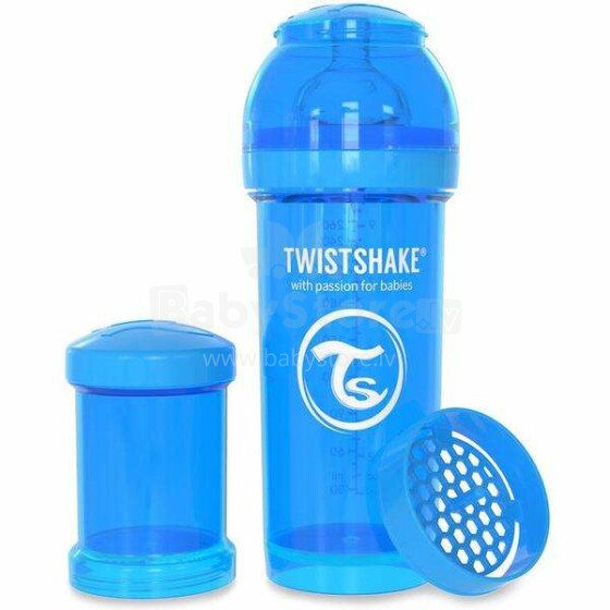Twisthake Art.78008 mėlynas maitinimo butelis 260 ml