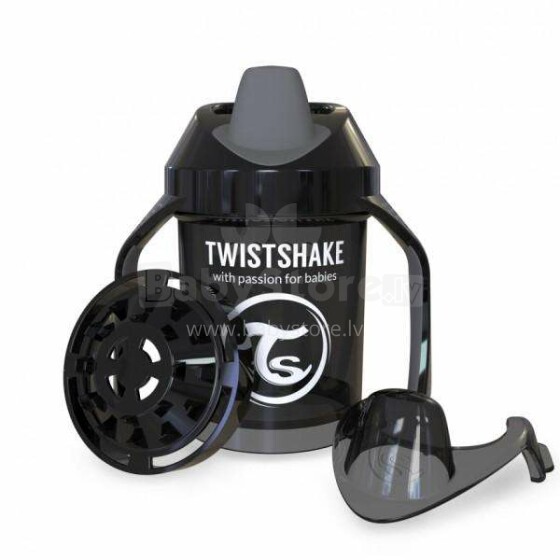 Twistshake Mini Cup Art.78057 Black  Детский поильник с жёстким носиком с 4+ мес,230 мл
