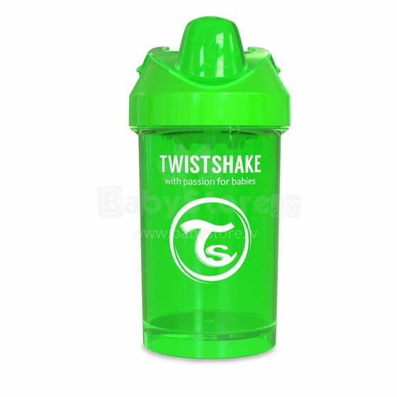 Twistshake Crawler Cup Art.78061 Green Pudelīte ar snīpi no 8 +mēn, 300 ml