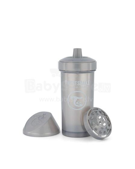 Twistshake Kid Cup Art.78284 Pastel Grey Pudelīte ar snīpi no 12 +mēn, 360 ml