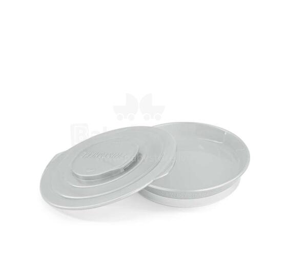 Twistshake Plate Art.78162 Pastel Grey
