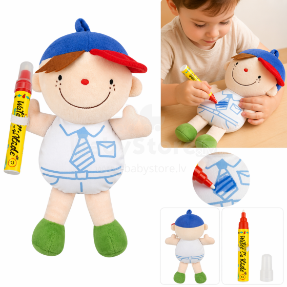 K's Kids What to wear Water Doodle Fun- Wayne Art.KA10690 Кукла для игр в воде c маркером