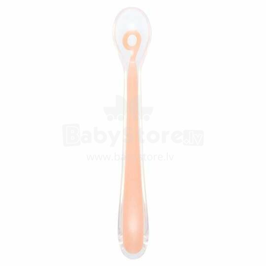 Babymoov Silicon Spoon Art.A102406 Peach Mīkstā silikona karote