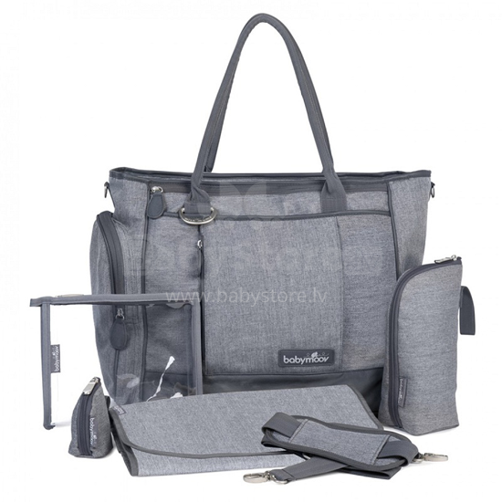 „Babymoov“ krepšys „Essential Heather Grey Art.A043552“ Didelis, patogus ir stilingas krepšys mamoms