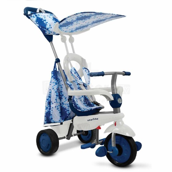 Smart Trike Spirit Blue  Art.STSTS6752100  Детский трехколесный  велосипед с ручкой управления и крышей