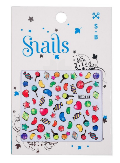Snails Nail Art Candy blast Art.6944