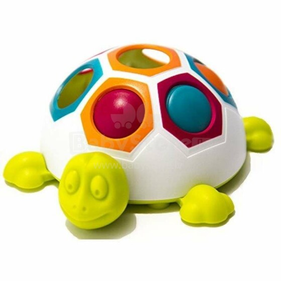 Fat Brain Toys Pop 'n Slide Shelly  Art.FA123-1 Развивающая игрушка-сортёр Черепашка