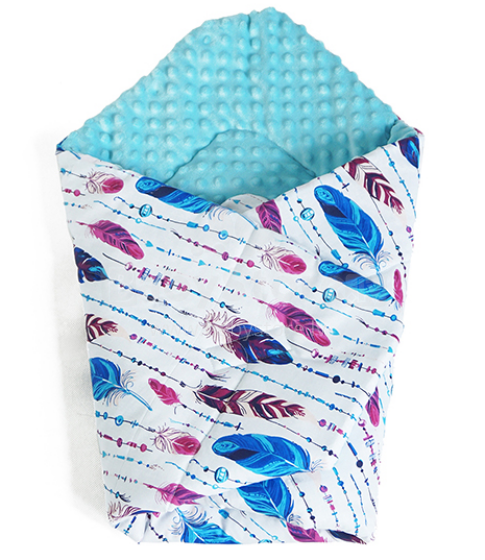 La bebe™ Swaddle Minky+Cotton Art.104631 Baby blanket