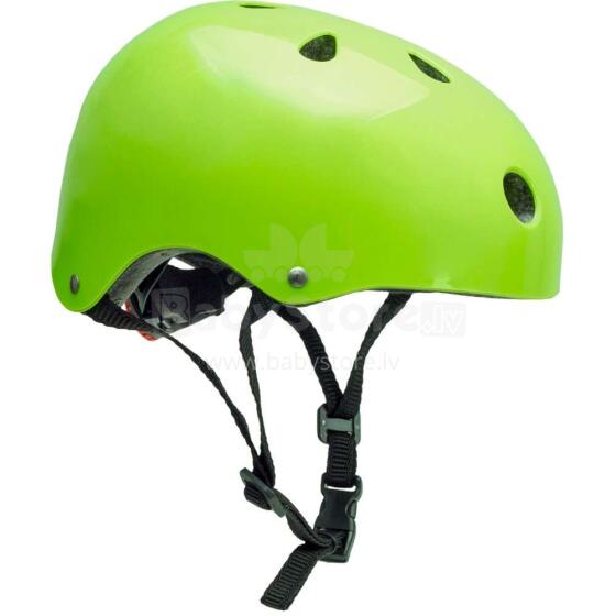 KinderKraft'18 Safety Green Art.KKZKASKSAFGRE0 Sertificēta, regulējama ķivere bērniem M (48-52 cm)