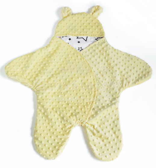 Baby Love Minky Yellow Art.104792 Kūdikis konvertuojamas rankomis ir kojomis