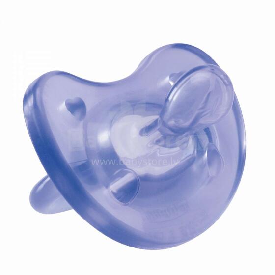 Chicco Physio Soft Art.02711.31 Blue Sleep-safe silicone pacifier, molded, 0 m+