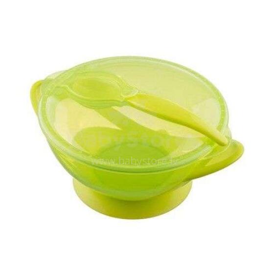 AKUKU Art.A0454 green  set plate and spoon