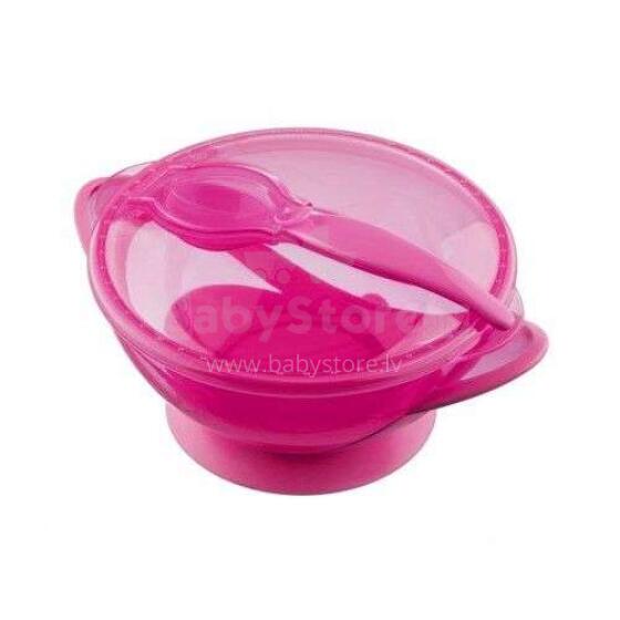 AKUKU Art. A0304-PINK  set plate and spoon