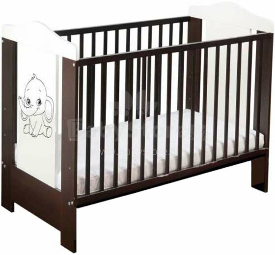 BoboBaby Ella Elephant Art.22893  деткая кроватка для малышей,120х60см