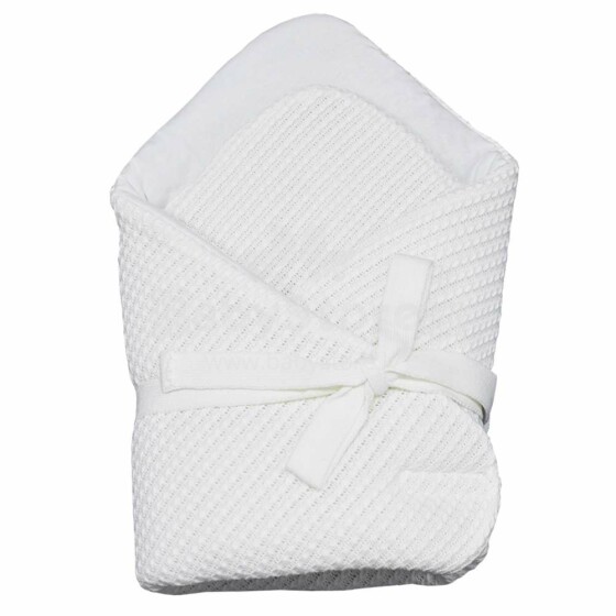 Eko Swaddle Blanket Art.RO-09 White Конвертик для новорождённого 75х75 см