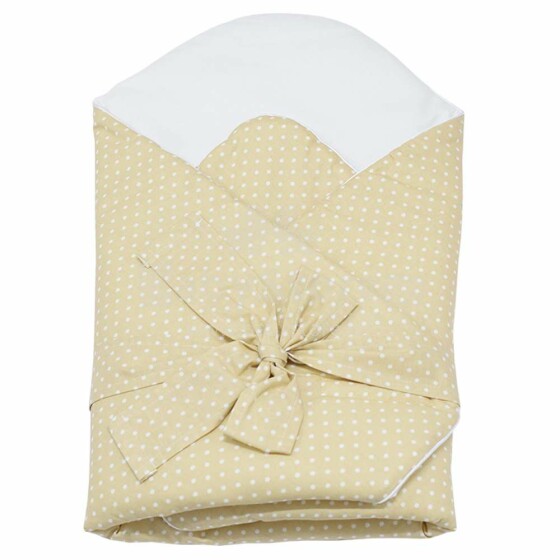 Eko Swaddle Blanket Art.RO-13 DOT  Конвертик для новорождённого с кокосовым матрасиком 75х75 см