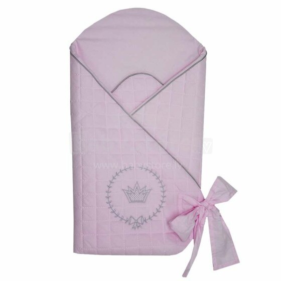Eko Swaddle Blanket Art.RO-25 Pink Конвертик для новорождённого с кокосовым матрасиком 75х75 см