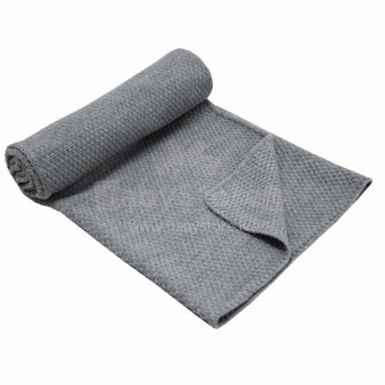 Eko Blanket Art.PLE-20 Grey Mīkstā kokvilnas sedziņa (plediņš) 85x75cm